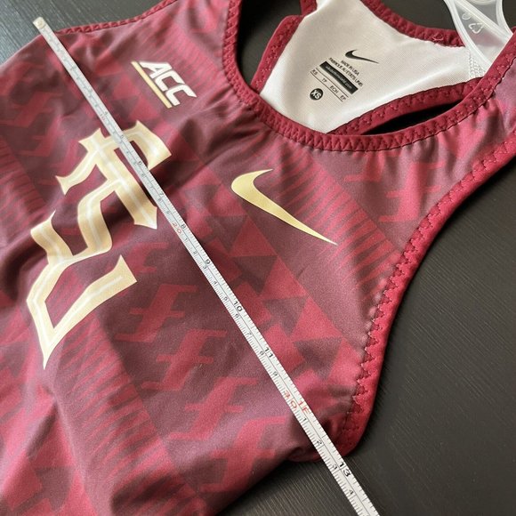 Nike FSU Seminoles ACC Pro Elite Running Singlet Tank 825132-XXX Women’s Size XS - Picture 6 of 8